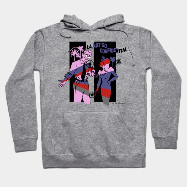 Colorful Noir Silhouettes Hoodie by LA Not So Confidential- The Podcast